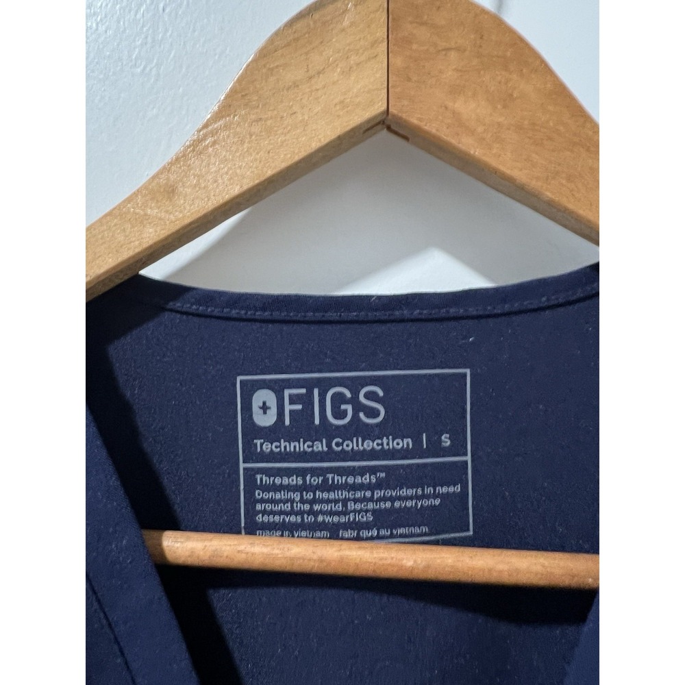 FIGS Navy Blue Scrub Set Casma Top Zamora Jogger Technical Collection Womens S - Picture 13 of 14